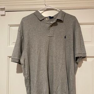 Grey Polo Shirt. Size large
